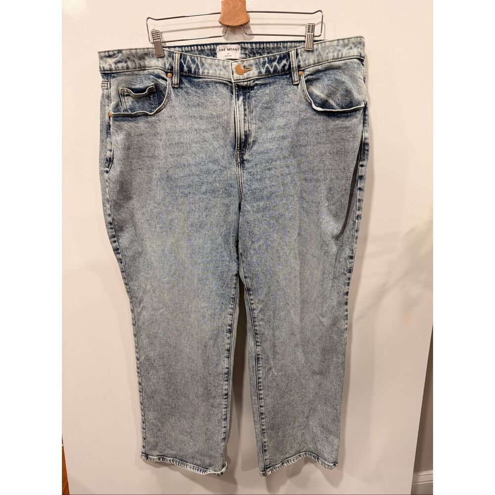 Lane Bryant Relaxed Straight Jeans Size 24‎ Light Wash